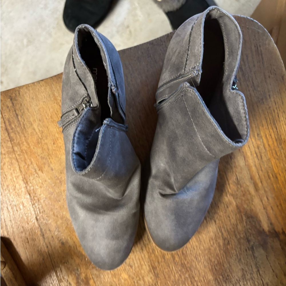 Maurices Gray Heeled Boots